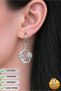 Steel Special Design Dangle Gift Sun Moon Couple Earrings Do Not Tarnish or Fade - 2
