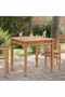 Garden Dining Table 80x80x80 cm Solid Teak Wood
