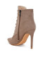 Women's Lace Up Stiletto Boots in Taupe - 3