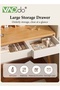 Makeup Vanity Table with Mirror and 4 Drawers, Bedroom Essential Dressing Table, Modern Vanity Desk, - 6