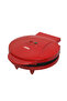 ماكينة صنع الوافل SSM-2595 بقوة 850 واط |   طبق طهي غير لاصق مقاس 182 ملم باللون الأحمر |   5 شرائح وافل - 8