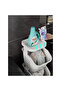Modern 2 Layers Storage Organizer with Wheels And Storage Table - 2