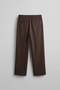 Men's Relaxed Fit Pleated Detailed Premium Fabric Trousers Brown - 2