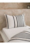 Black Striped Single Duvet Cover Set - 3