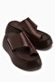 Carol Genuine Leather Brown Flip Flops for Women - 5