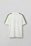 Men's Regular Fit Embroidered Polo Collar Jersey T-Shirt Ecru - 2