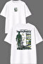 Something Wonderful Design Front and Back Printed White Oversize T-Shirt
