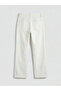 White Straight Fit Women's Jean Pants - 5