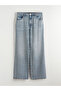 Blue Stone Wideleg Women's Jean Trousers from Güli̇s Gi̇yi̇m - 5
