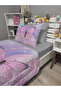 Quilted Butterfly 4-Piece Set (100% Cotton 100X200 with Elastic Sheets) Single Bedspread Set - 4