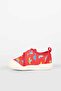 Red Canvas Children's Shoes - Velcro-Fastened, Soft-Soled Casual Baby Sneakers - 4