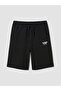 Black Elastic Waist Boys Shorts 2 Pack - 4