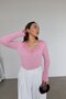 V-Neck Guipure Embroidered Knitwear