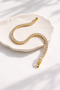 Zircon Stone Stainless Steel Waterway Bracelet