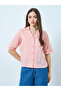 Pink Bow Embroidered Detail Cotton Shirt - 3