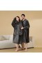 Wearable Blankets for Women and Man Plus Size Bathrobe Home Robe Plush Fleece for Sleepwear Pajamas Bathroom Shower Comfort Home Use - 3