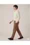 Men's Black Linen Muslin Trousers Comfortable Fit Baggy Lightweight Fabric with Back Pockets - 2