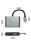 ®   محول 4 في 1 من النوع C إلى محول هاب - نقل صور بدقة 4K فائقة الوضوح عبر HDMI وVGA، مع تقنية PD - 4