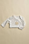 Embroidered Long Sleeve Snap Fastener Baby Bodysuit - 2