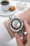 Steel Cord 2 Year Warranty 3 Atm Water Resistant Women Wrist Watch+Bracelet F.G8037.M330