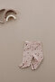 Pear Printed Baby Tights with Hem Stitching Detail - 2