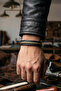Men's Leather Bracelet Black Brown Multi-Strand Braided Men's Leather Bracelet - 2