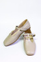Lavin Gold Buckle Detail Crinkled Matte Flat Toe Stylish and Comfortable Daily Flat Ballet Flats - 2