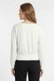 Ecru Boat Neck Blouse with Stone Detail 8364 - 3