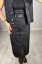 Denim Skirt Vest Set - 7