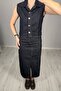 Denim Skirt Vest Set - 3