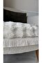Tasseled Fluffy Plush Soft Rabbit Hair Square Pattern Bohemian Sofa Cover for Armchair (1 Piece) - 2