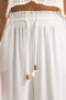 Women's Linen-Look Elastic Waist Lace-Up Comfortable Cut Summer Loose Trousers - 6