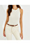 Women's Ecru Halter Neck Blouse App1233 - 3