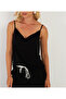 Women's Black Degaje Collar Blouse App1286 - 5