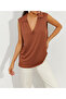 Women's Almond Polo Collar Blouse App1219 - 5