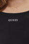 Circe Slim Fit Logo Embroidered Deep Round Neck Top V6Gp04K2969 Top V6Gp04 K2969 Jblk - 4