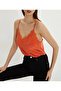 Women's Orange Lace Tank Top Blouse App5008 - 2