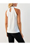Women's White Backless Blouse App5043 - 8