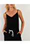 Women's Black Degaje Collar Blouse App1286 - 3
