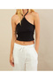 Women's Black Beaded Detailed Open Back Blouse App1245-90 - 2