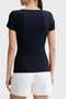 Guessxns Slim Fit Logo Buttoned Round Neck Top W6Gp01K2658 Top W6Gp01 K2658 G7V2 - 3