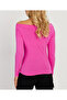 Women's Fuchsia Boat Neck Blouse App1254 - 4