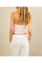 Women's Pink Beaded Detailed Open Back Blouse App1245-90 - 6