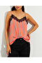 Women's Salmon Lace Striped Athlete Blouse App1223 - 2
