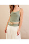 Women's Çağla Melange Degaje Collar Blouse App1286-90 - 4