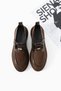 Novento Women's Buckle Elastic Loafer Brown Suede - 5