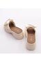 26Y453-1 Thick Heeled Platfom Sole Premium Slippers with Bow and Stones - 5