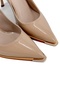 Vals Beige Patent Leather High Heel Women's Stiletto - 2