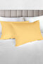 100% Organic Cotton Akfil Pillowcase Set of 2 - 50X70 cm Light Yellow - 2