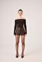 Madonna Collar Lace Macy Cashmere Blouse Coffee